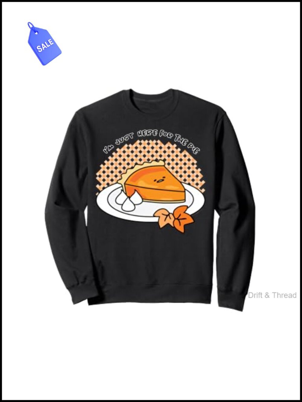 Gudetama Thanksgiving Crewneck Sweatshirt Classic Fit Cozy Pullover